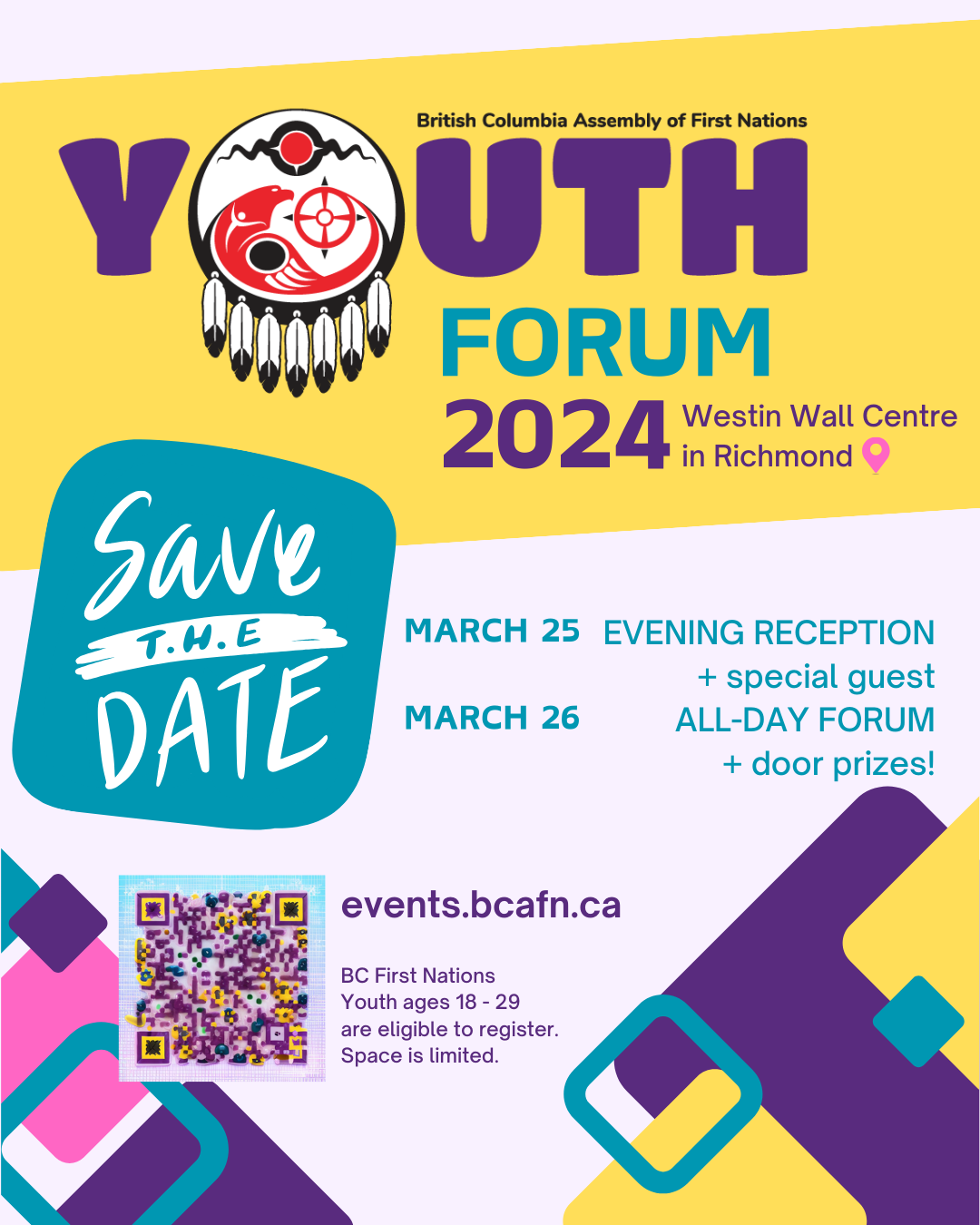 BCAFN Youth Forum 2024 Opening Reception British Columbia Assembly   BCAFN Youth Forum 2024 Save The Date Portrait 